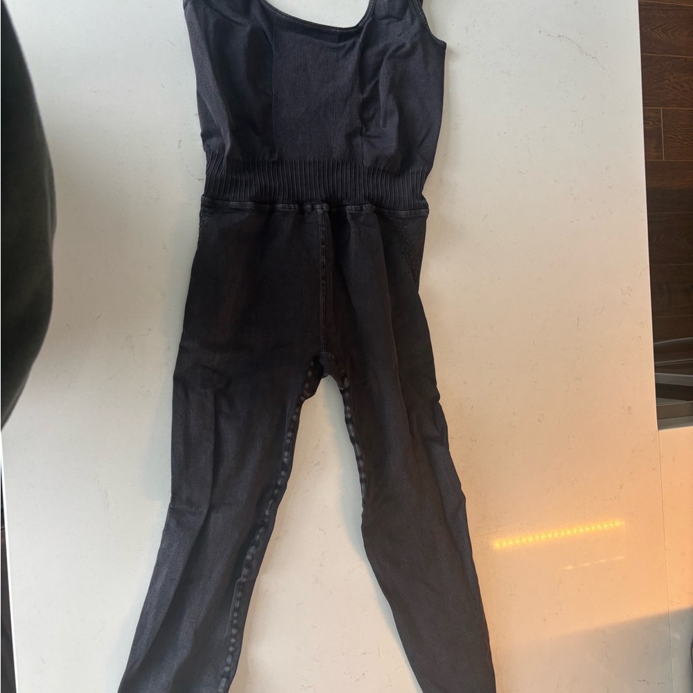 FP Movement by Free People Charcoal Jumpsuit